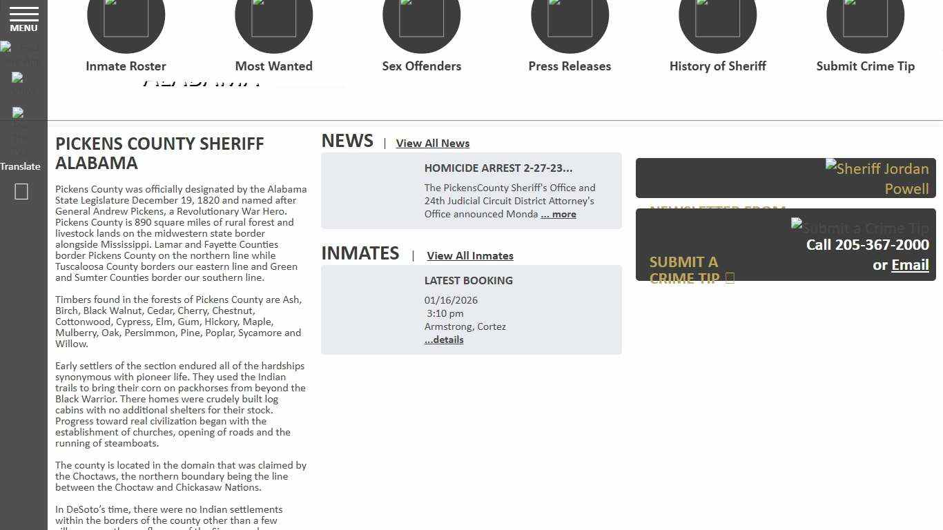 Pickens County Alabama Sheriff's Office