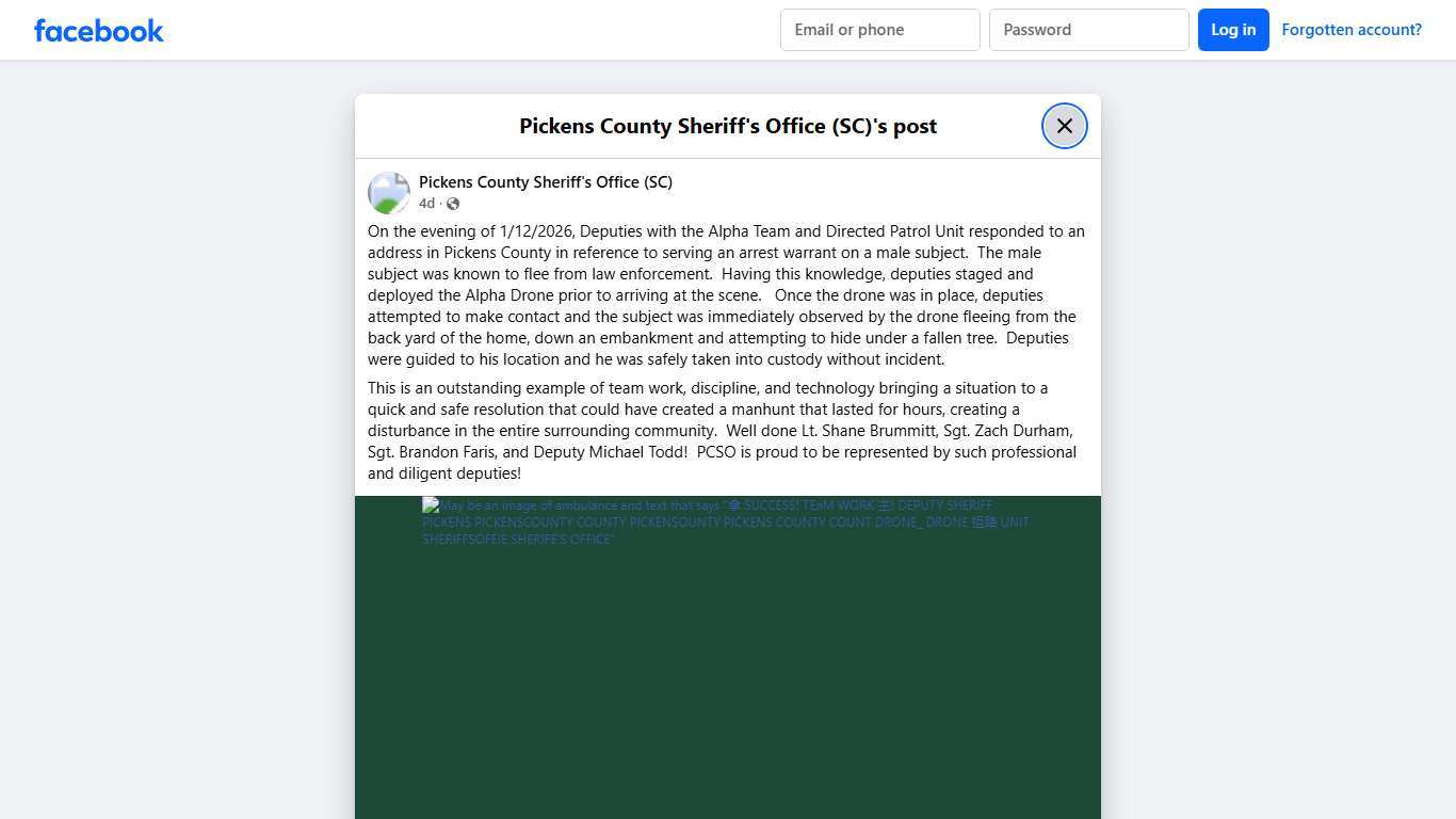 On the evening of... - Pickens County Sheriff's Office (SC) | Facebook